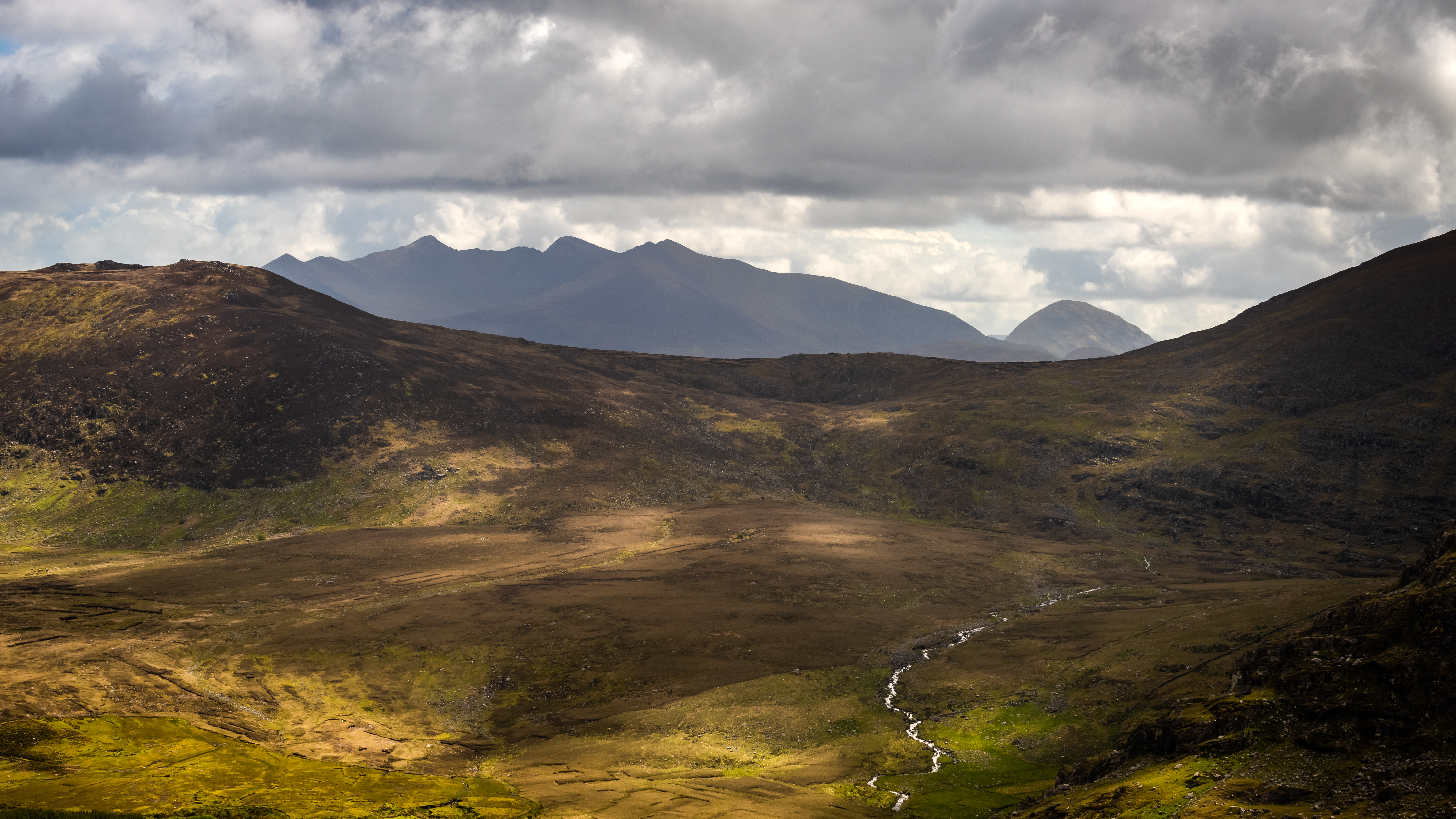 kerry mountain river Ireland cloud